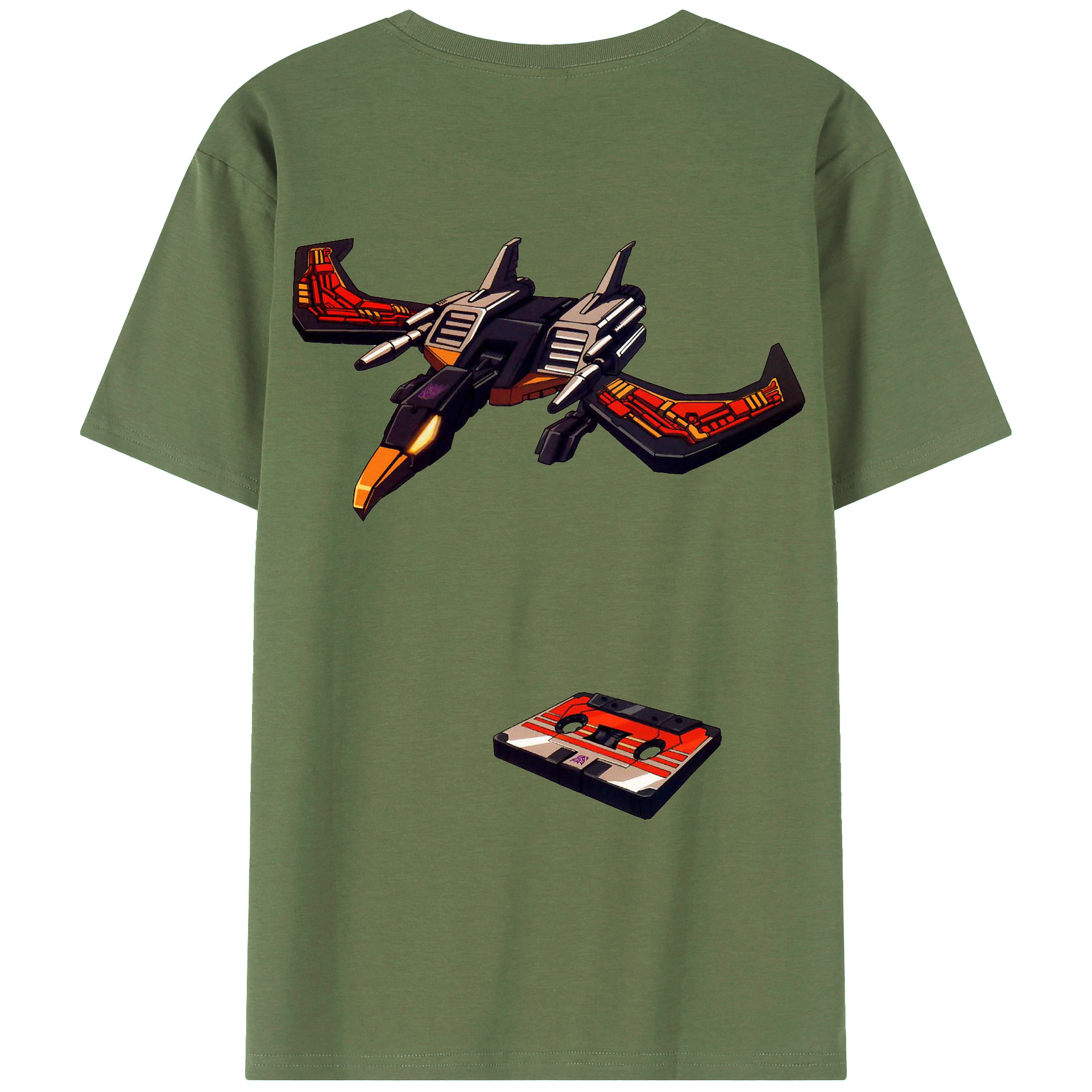 （画像用）  綿100％ メンズ半袖Tシャツ（バックプリント） 通気性